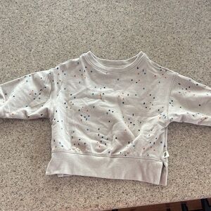 Kids' Cream Speckled Crewneck Sweatshirt